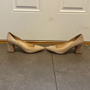 Marc Fisher Suede Block Heel